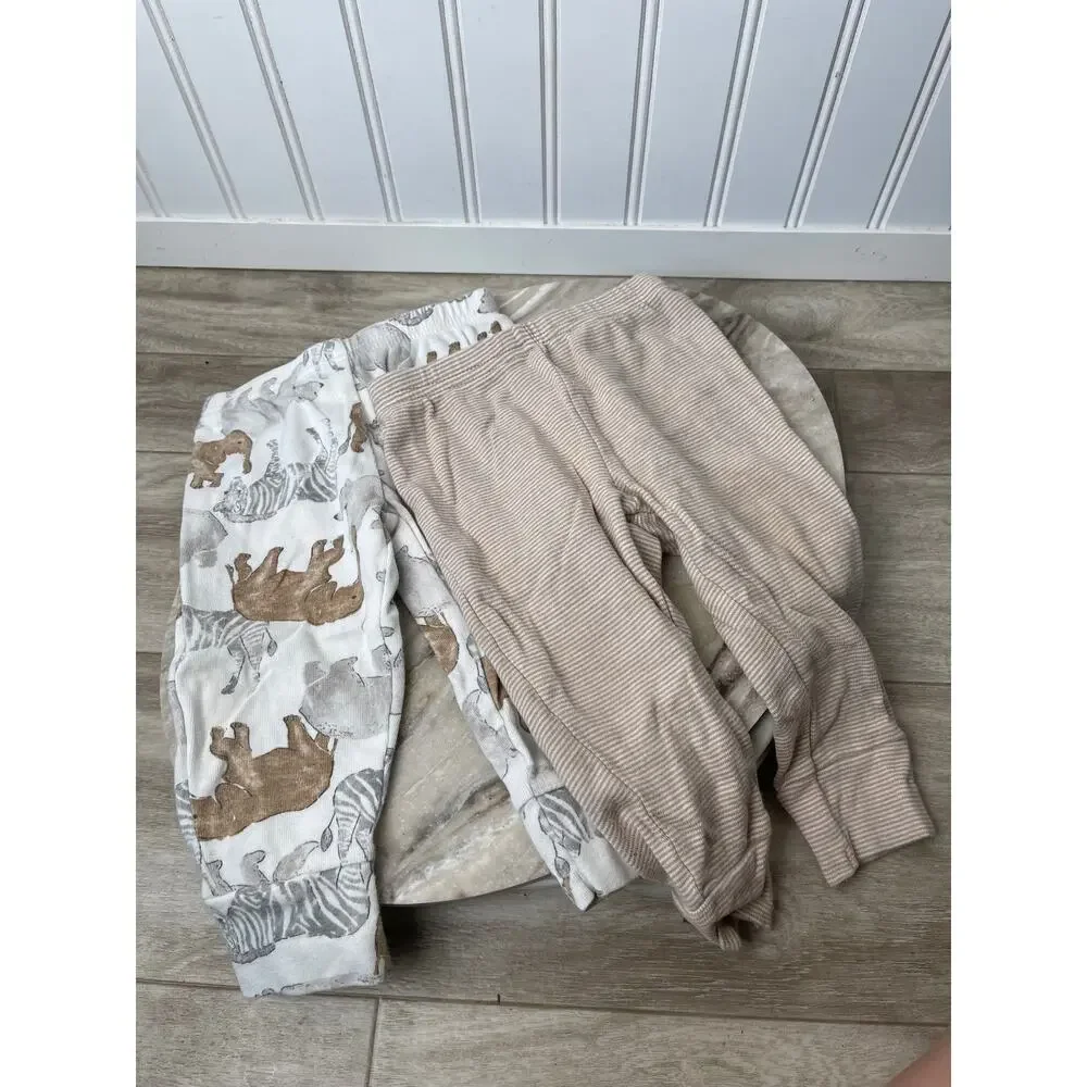 6-9 Months Boys Pants Lot 5 Mixed Brand and Item Infant Pairs Denim Dino Ribbed